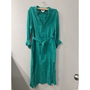 bird and knoll Frieda Cotton Gauze Shirtdress